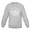 Michigan Sweatshirt - State Design Michigan Crewneck Sweatshirt - heather gray