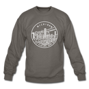 Michigan Sweatshirt - State Design Michigan Crewneck Sweatshirt - asphalt gray
