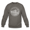 Michigan Sweatshirt - State Design Michigan Crewneck Sweatshirt - asphalt gray