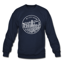 Michigan Sweatshirt - State Design Michigan Crewneck Sweatshirt - navy