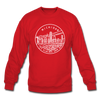 Michigan Sweatshirt - State Design Michigan Crewneck Sweatshirt - red
