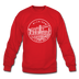 Michigan Sweatshirt - State Design Michigan Crewneck Sweatshirt - red
