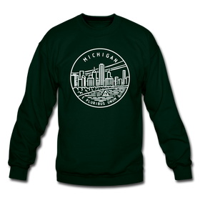 Michigan Sweatshirt - State Design Michigan Crewneck Sweatshirt