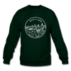 Maryland Sweatshirt - State Design Maryland Crewneck Sweatshirt - forest green