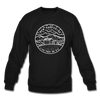 New Hampshire Sweatshirt - State Design New Hampshire Crewneck Sweatshirt - black