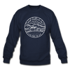 New Hampshire Sweatshirt - State Design New Hampshire Crewneck Sweatshirt - navy
