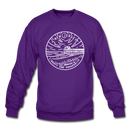 New Jersey Sweatshirt - State Design New Jersey Crewneck Sweatshirt - purple