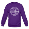 New Jersey Sweatshirt - State Design New Jersey Crewneck Sweatshirt - purple