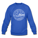 New Jersey Sweatshirt - State Design New Jersey Crewneck Sweatshirt - royal blue