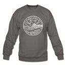 New Jersey Sweatshirt - State Design New Jersey Crewneck Sweatshirt - asphalt gray