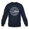 New Jersey Sweatshirt - State Design New Jersey Crewneck Sweatshirt - navy
