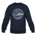 New Jersey Sweatshirt - State Design New Jersey Crewneck Sweatshirt - navy