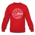 New Jersey Sweatshirt - State Design New Jersey Crewneck Sweatshirt - red