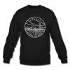 Kansas Sweatshirt - State Design Kansas Crewneck Sweatshirt - black
