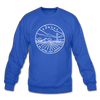Kansas Sweatshirt - State Design Kansas Crewneck Sweatshirt - royal blue