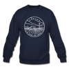Kansas Sweatshirt - State Design Kansas Crewneck Sweatshirt - navy