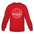 Kansas Sweatshirt - State Design Kansas Crewneck Sweatshirt - red