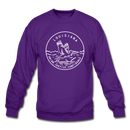 Louisiana Sweatshirt - State Design Louisiana Crewneck Sweatshirt - purple