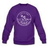 Louisiana Sweatshirt - State Design Louisiana Crewneck Sweatshirt - purple