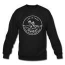 Louisiana Sweatshirt - State Design Louisiana Crewneck Sweatshirt - black