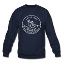 Louisiana Sweatshirt - State Design Louisiana Crewneck Sweatshirt - navy