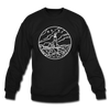Maine Sweatshirt - State Design Maine Crewneck Sweatshirt - black