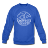 Maine Sweatshirt - State Design Maine Crewneck Sweatshirt - royal blue
