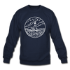 Maine Sweatshirt - State Design Maine Crewneck Sweatshirt - navy