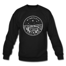 Minnesota Sweatshirt - State Design Minnesota Crewneck Sweatshirt - black