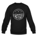 Minnesota Sweatshirt - State Design Minnesota Crewneck Sweatshirt - black