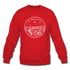 Minnesota Sweatshirt - State Design Minnesota Crewneck Sweatshirt - red