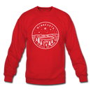 Minnesota Sweatshirt - State Design Minnesota Crewneck Sweatshirt - red