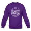 Mississippi Sweatshirt - State Design Mississippi Crewneck Sweatshirt - purple