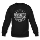 Mississippi Sweatshirt - State Design Mississippi Crewneck Sweatshirt - black