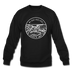 Mississippi Sweatshirt - State Design Mississippi Crewneck Sweatshirt - black