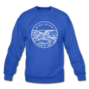 Mississippi Sweatshirt - State Design Mississippi Crewneck Sweatshirt - royal blue