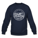 Mississippi Sweatshirt - State Design Mississippi Crewneck Sweatshirt - navy