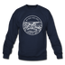 Mississippi Sweatshirt - State Design Mississippi Crewneck Sweatshirt - navy