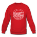 Mississippi Sweatshirt - State Design Mississippi Crewneck Sweatshirt - red
