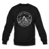 New Mexico Sweatshirt - State Design New Mexico Crewneck Sweatshirt - black