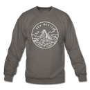 New Mexico Sweatshirt - State Design New Mexico Crewneck Sweatshirt - asphalt gray