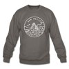 New Mexico Sweatshirt - State Design New Mexico Crewneck Sweatshirt - asphalt gray