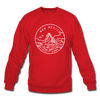 New Mexico Sweatshirt - State Design New Mexico Crewneck Sweatshirt - red