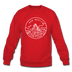 New Mexico Sweatshirt - State Design New Mexico Crewneck Sweatshirt - red