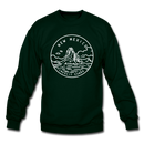 New Mexico Sweatshirt - State Design New Mexico Crewneck Sweatshirt - forest green
