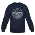 Missouri Sweatshirt - State Design Missouri Crewneck Sweatshirt - navy