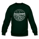 Missouri Sweatshirt - State Design Missouri Crewneck Sweatshirt - forest green