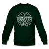 Missouri Sweatshirt - State Design Missouri Crewneck Sweatshirt - forest green