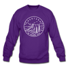 Montana Sweatshirt - State Design Montana Crewneck Sweatshirt - purple