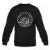 Montana Sweatshirt - State Design Montana Crewneck Sweatshirt - black